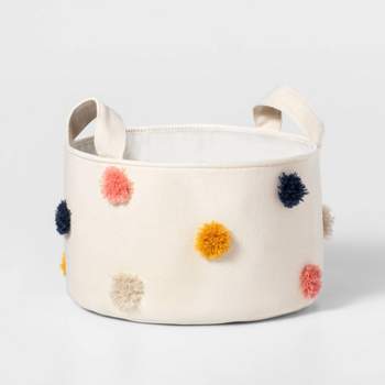 Pom-Pom Kids' Storage Basket Cream - Pillowfort™