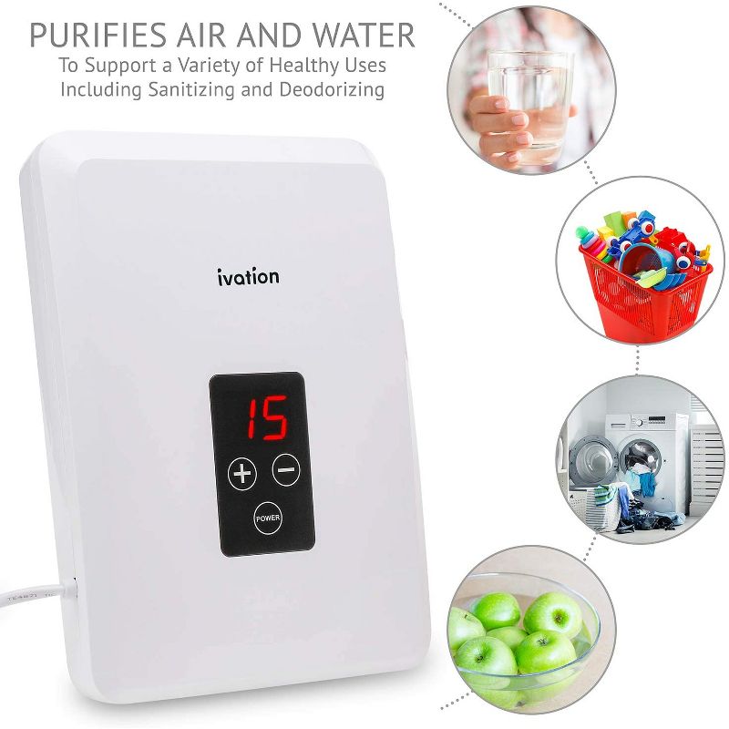 Ivation Portable Water & Air Purifier, Ozone Generator Machine, 2 of 8