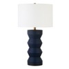 Hudson and Canal 27" Tall Ceramic Table Lamp with Fabric Shade - 2 of 4