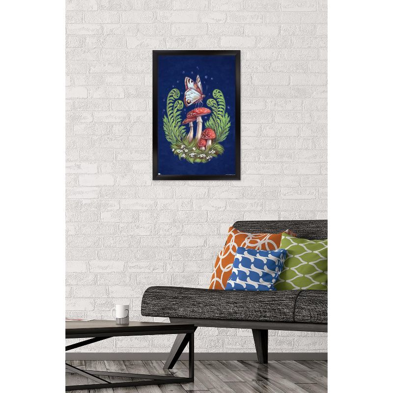 Trends International Brigid Ashwood - Butterfly and Mushrooms Framed Wall Poster Prints, 2 of 7