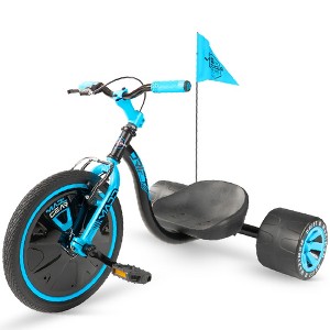 Drift Trike for Kids Ages 5+ with Adjustable Seat and Big 16" Front Wheel – Madd Gear Ride-On - 1 of 4