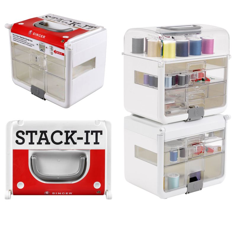 Singer Sew-It-Goes Stackable Sewing Craft Storage Case, 4 of 10