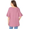 Woman Within Ruffled Elbow-Sleeve Tunic - 3 of 4