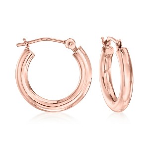 Ross-Simons 2.5mm 14kt Rose Gold Hoop Earrings - 1 of 4