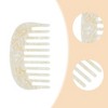 Unique Bargains Retro Anti-Static Pocket Size wide-tooth for Thick Curly Hair Detangling Comb White 1 Pc - 3 of 4