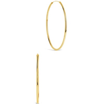 SHINE by Sterling Forever 2.7" Infinity Hoop Earrings