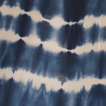 navy tie dye dress with white lines