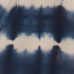 navy tie dye dress with white lines