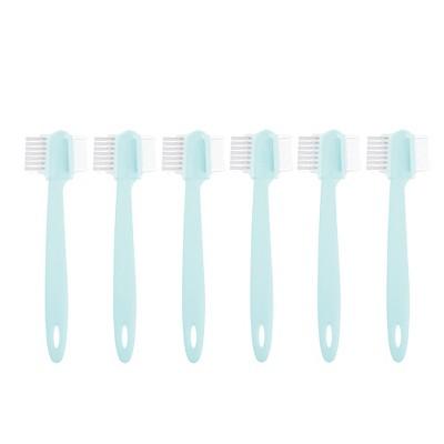 Unique Bargains ABS Stainless Steel Facial Eyebrow Razor Tool 6 Pcs