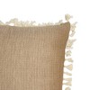 Hand Woven Reversible Throw Pillow Brown Cotton With Polyester Fill by Foreside Home & Garden - 3 of 4