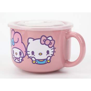 Hello Kitty & Friends 20 Oz Ceramic Soup Mug with Vented Lid