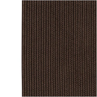 Mink Brown Braided Reversible Synthetic Runner Rug 2'x5'