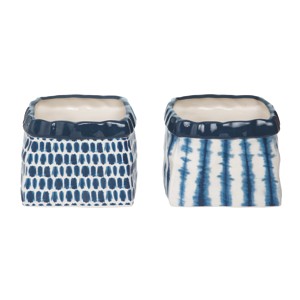 Transpac Large Dol Shibori Paper Bag Planter Set of 2 Spring Home Decorations - 1 of 1