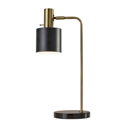 23.25" Emmett Collection Desk Lamp Black - Adesso