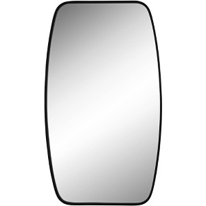 Uttermost Erin Rectangular Vanity Decorative Wall Mirror Modern Black Curved Metal Frame 26 3/4" Wide for Bathroom Bedroom Living Room Office Entryway - 1 of 4