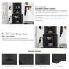 Corner Cabinet, Freestanding Corner Shelf w/2 Doors & 2 Shelves, Bathroom Corner Storage Cabinet for Bathroom, Living Room, Bedroom or Kitchen - 4 of 4