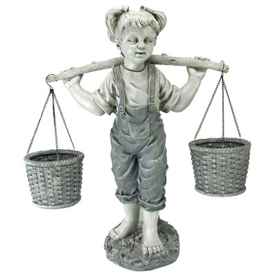 Design Toscano Flowers for Felicity Little Girl Garden Statue: Medium