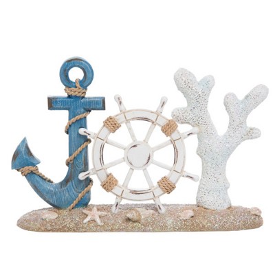 Transpac Sandy Joy Tabletop Sign Multicolored Christmas Decoration Perfect for Indoor Use Gift Giving and Holiday Decor