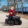 Kids 6V Electric ATV 4 Wheeler – Ride-On Quad with LED Lights, Music Player, Foot Pedal & Durable Wheels - 2 of 4