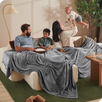 Microplush Fleece Bed Blanket by Bare Home