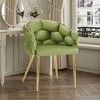 NicBex Velvet  Accent Chair with Gold Legs,Modern Arm Chairs for Bedroom,Reading Room,1pc/2pc - 4 of 4