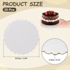 Unique Bargains Disposable Greaseproof Cardboard Scalloped Cake Platters 25 Pcs - 2 of 4