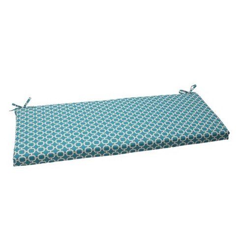 Outdoor Bench Cushion - Teal/white Geometric : Target