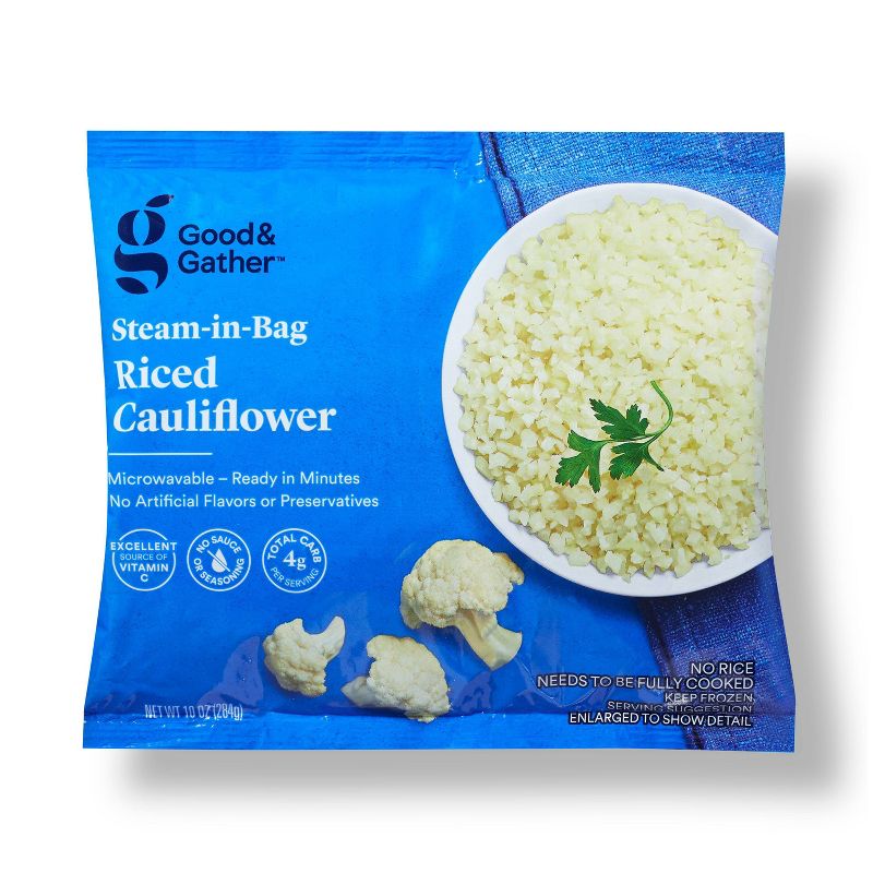 Riced Frozen Cauliflower - 10oz - Good &#38; Gather&#8482;, 1 of 4