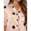 cheibear Women's Silky Satin Nightwear with Shorts Lounge Sleepwear Pajama Set - 4 of 4
