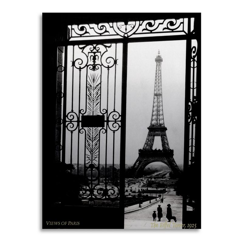 Trademark Fine Art - Anonymous 'Views of Paris' Floating Brushed Aluminum Art, 2 of 5