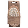 Evideco French Home Goods Wooden Massage Brush, Dual-Function Body Scrubber with Rubber Nodules, Exfoliation and Relaxation - 4 of 4