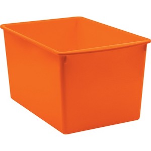 Teacher Created Resources Plastic Multi-Purpose Bin, Orange (Pack of 6) - 1 of 1