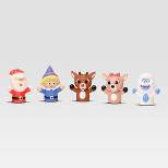 Rudolph the Red-Nosed Reindeer Finger Puppets - 5pc - Christmas