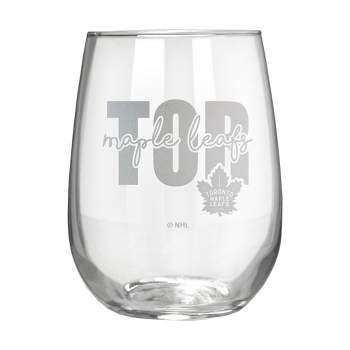 NHL Toronto Maple Leafs The Vino Stemless 17oz Wine Glass - Clear