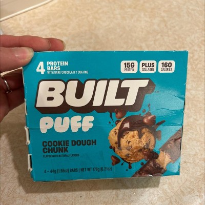 Built Bar Cookie Dough Chunk Puff Protein Bars - 15g Protein - 6.2oz ...