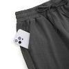 WhizMax Women's Bermuda Shorts with Zipper Pockets Casual Summer Drawstring Jersey Shorts Elastic Waist Comfy Waffle Shorts - 4 of 4