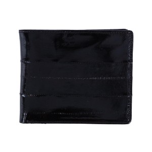 CTM Men's Eel Skin Leather Bifold Wallet with Coin Pouch - 1 of 4