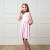 Hope & Henry Heirloom Girls'  Sleeveless Pleated Sweater Dress with Bow, Toddler - 2 of 4