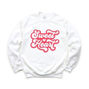 Simply Sage Market Women's Graphic Sweatshirt Sweet Heart Retro - 1 of 4