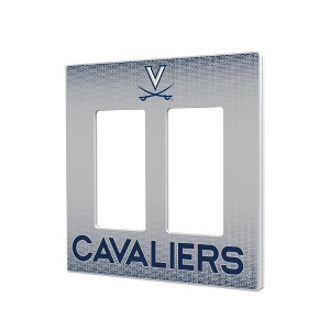 NCAA ACC Universities Linen Hidden-Screw Light Switch Plate for Double Rocker - 1 of 4