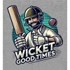 Cricket Sports "Wicket Good Time"  Adult Crew Neck Short Sleeve Tee - 2 of 2