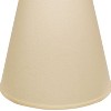 Vynxaria Lampshades: Beige Slant Extra Deep Empire Shade, 10" x 18" x 15" with Washer Fitter - 4 of 4