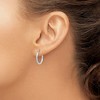 Black Bow Jewelry 2mm, Sterling Silver, Classic Round Hoop Earrings - 16mm (5/8 Inch) - 3 of 4