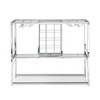 Chrome Wine Rack with 3 Tempered Shelves - 4 of 4