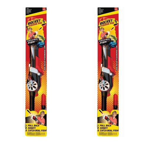 Goliath Outdoor Sports Kids Rocket Fishing Pole Rod And Reel Combo With 30 Foot Tangle Free Line And Safety Bobber For Children Ages 8 And Up 2 Pack Target