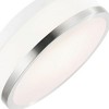CWI Lighting Frosted 1 Light Drum Shade Flush Mount With Satin Nickel Finish - 3 of 4