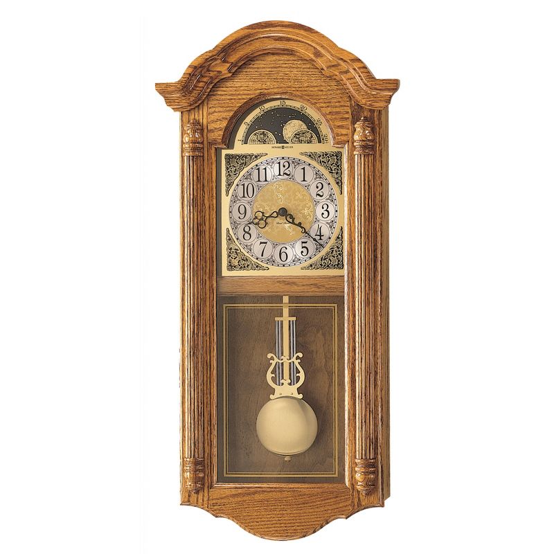 Howard Miller 620156 Howard Miller Fenton Wall Clock 620156 Golden Oak, 1 of 4