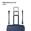 3-piece set of 20 inch/24 inch/28 inch lightweight hard shell luggage with 2 hooks, swivel wheels, and TSA travel lock - 4 of 4