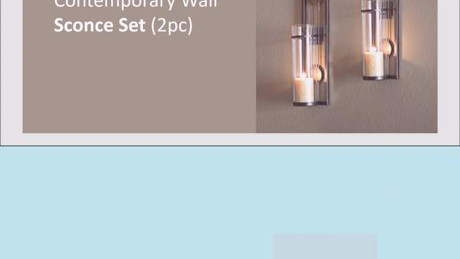 2pc Contemporary Wall Sconces Set - Danya B., 2 of 9, play video