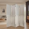 Natural Wood 5.6-Foot 4-Panel Partition with Detachable Pinboard Display, Foldable Privacy Screen for Events & Home Organization - image 3 of 4